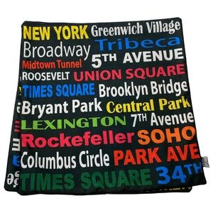3/$30 Thro by Marlo Lorenz New York Colourful Text Accent Pillow Case Set